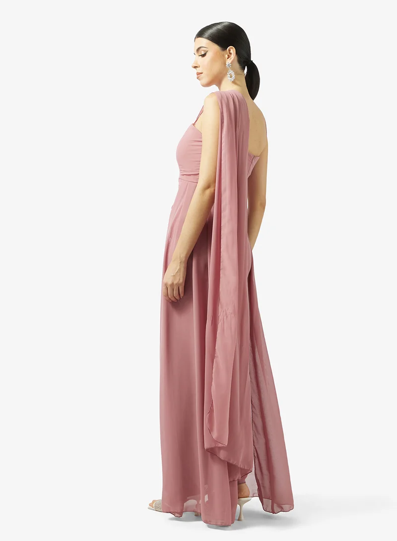 Ella Limited Edition  Draped Dress With Trail for Women | Best Price UAE